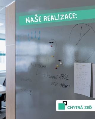 👍🏽 Jednoduché řešení - průchozí prostor v kancelářích, kde by whiteboard nebo flipchartová tabule překážely. Šedá...