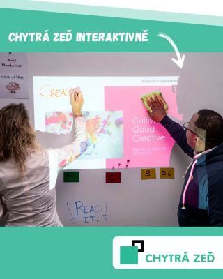 👉🏽 Projekční nátěr Chytrá zeď s perfektní viditelností, se skvělým jasem a kontrastem Vašich prezentací a navíc s Chytrou...